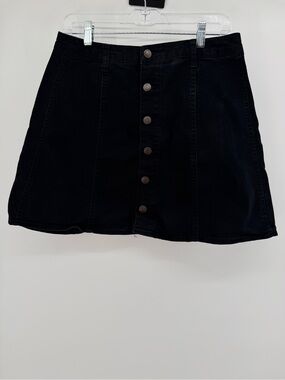Mossimo‎ A-Line Jeans Skirt, Black.
